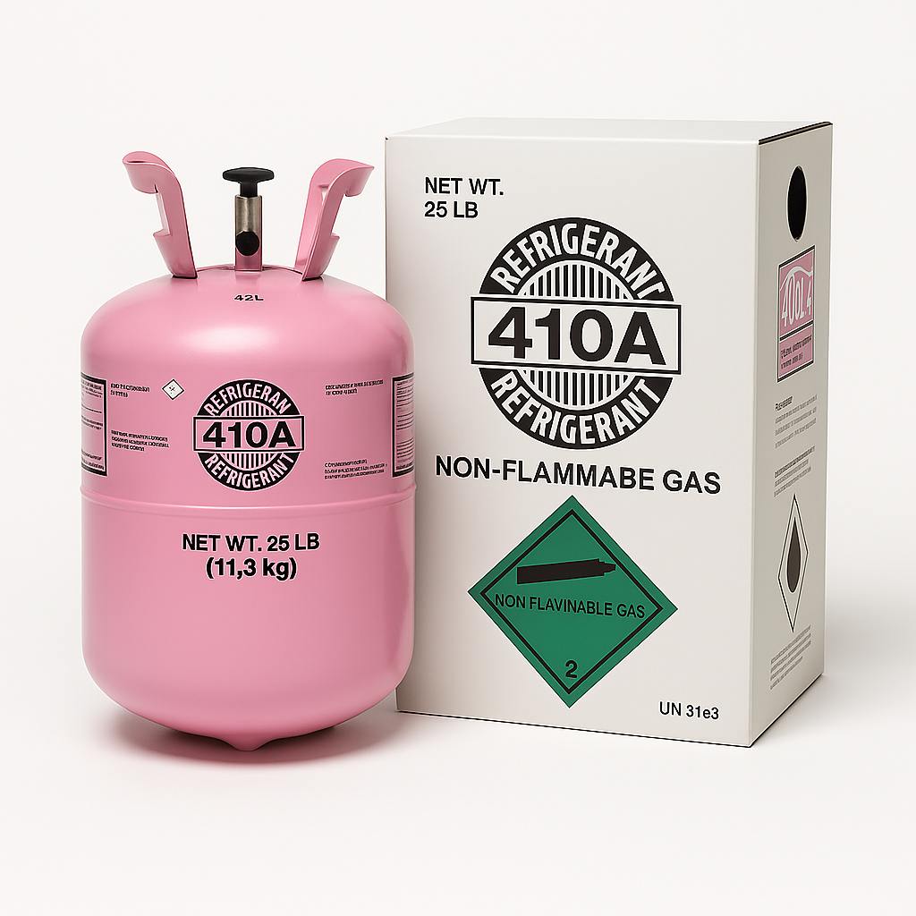 Refrigerante R-410A - Botella de 25 lb (11,3 kg)