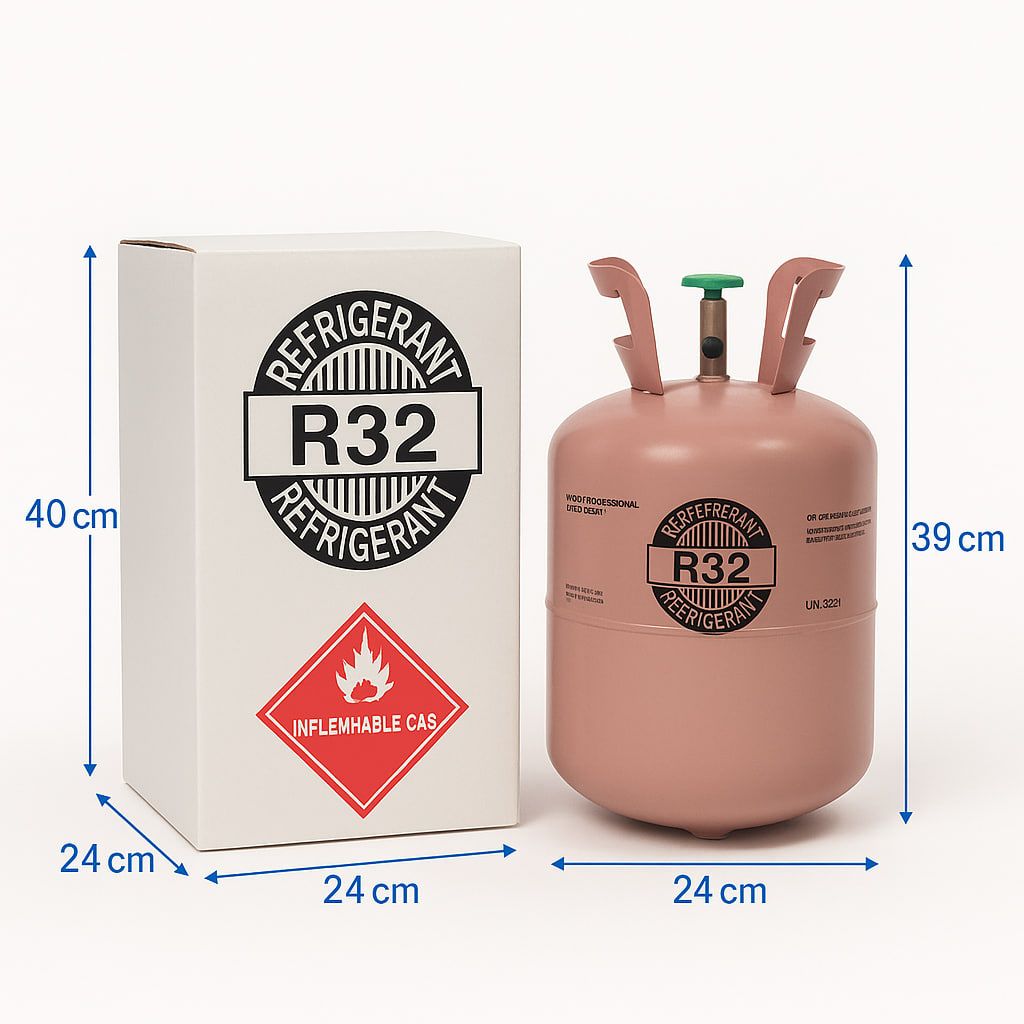 Refrigerante R-32 - Botella de 20 lb (9,07 kg)