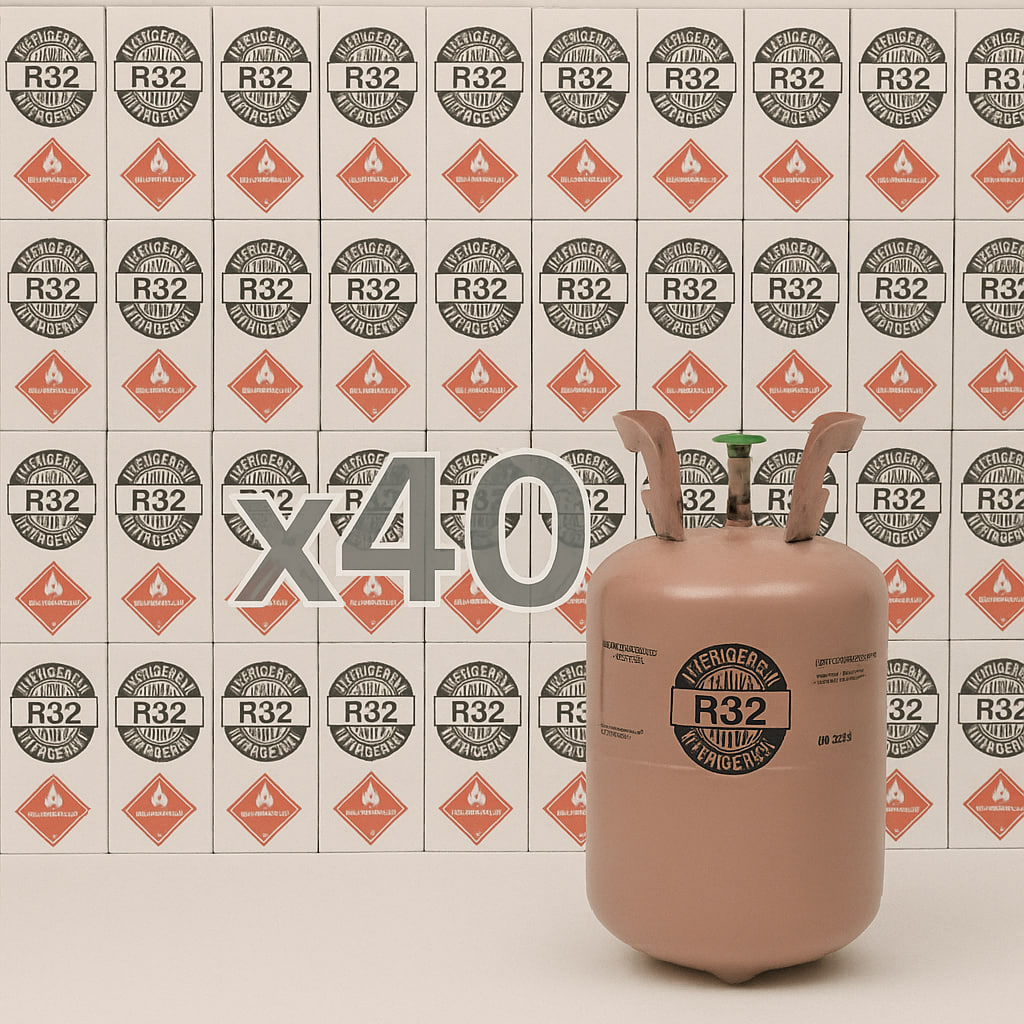 Refrigerante R-32 - Botella de 20 lb (9,07 kg)