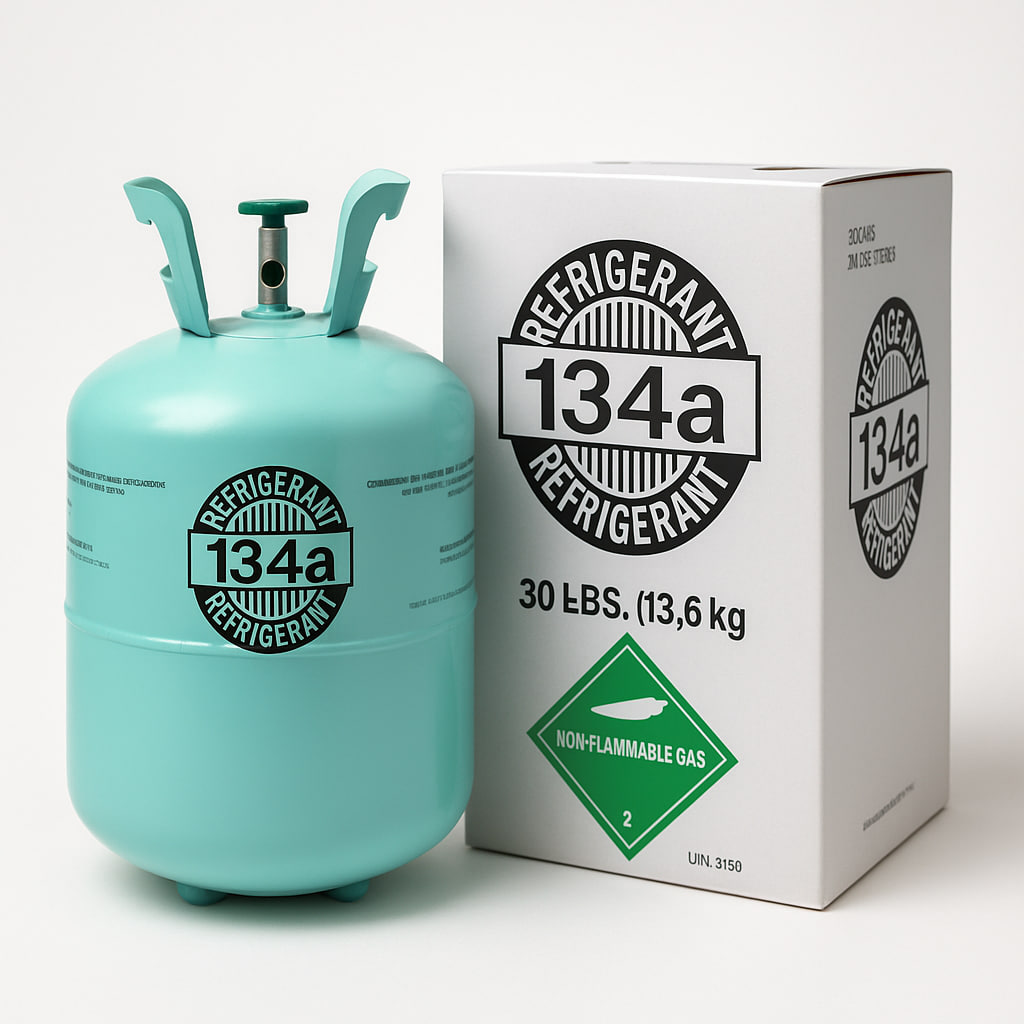 R134A Aire Acondicionado Automotriz – 30 lb (13,6 kg)