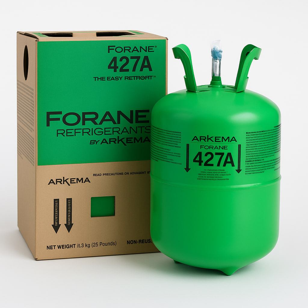 Refrigerante R-427A – Botella de 25 lb (11,3 kg)