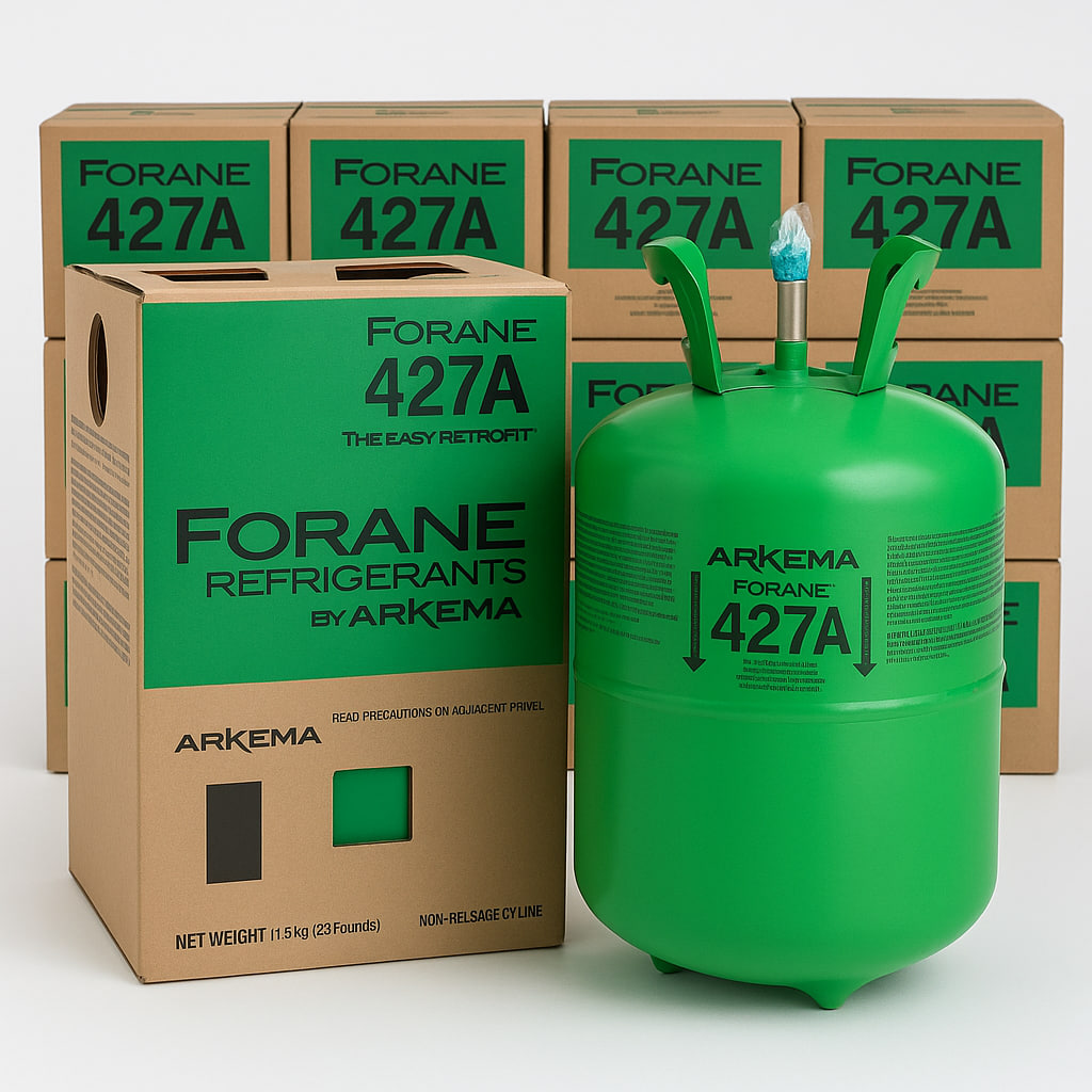 Refrigerante R-427A – Botella de 25 lb (11,3 kg)