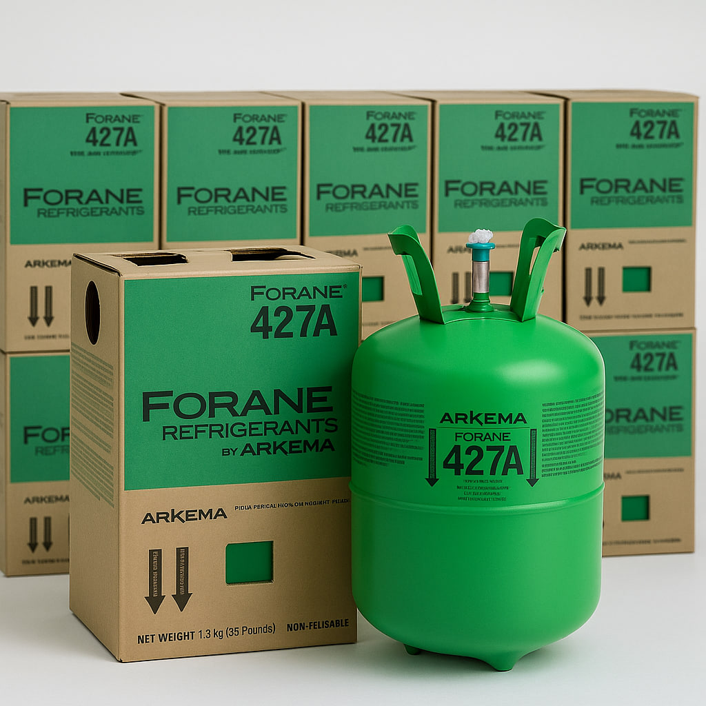 Refrigerante R-427A – Botella de 25 lb (11,3 kg)