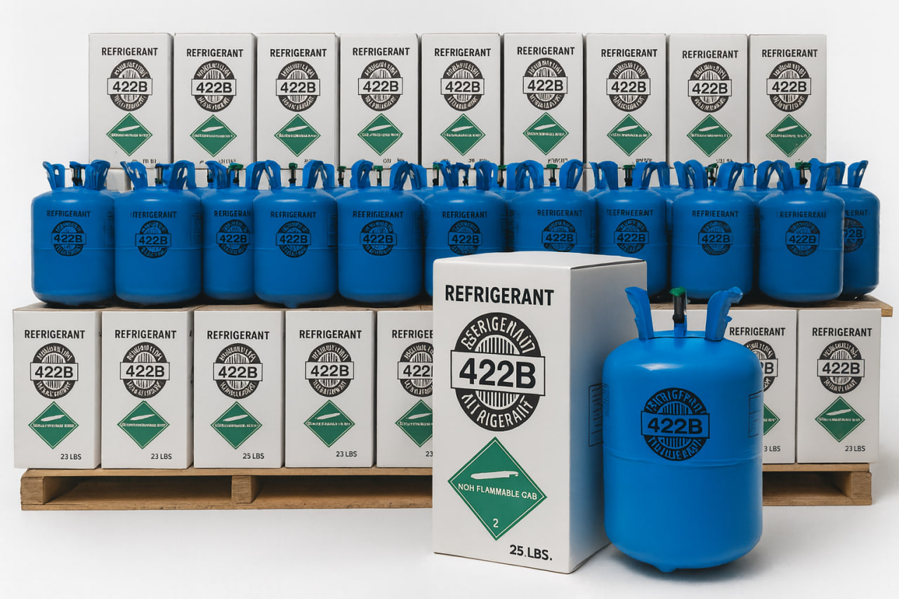 Refrigerante R-422B (NU-22) – Botella de 25 lb (11,3 kg)