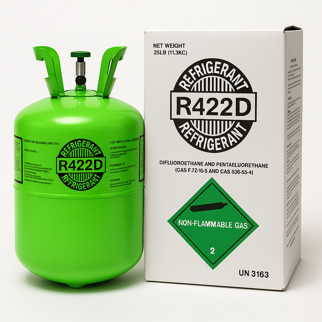 Refrigerante R-422D (MO29) – Botella de 25 lb (11,3 kg)